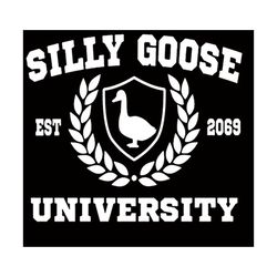 silly goose university svg,  funny meme school bird svg, university est 2069 svg
