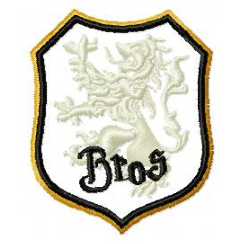 Bros logo embroidery design