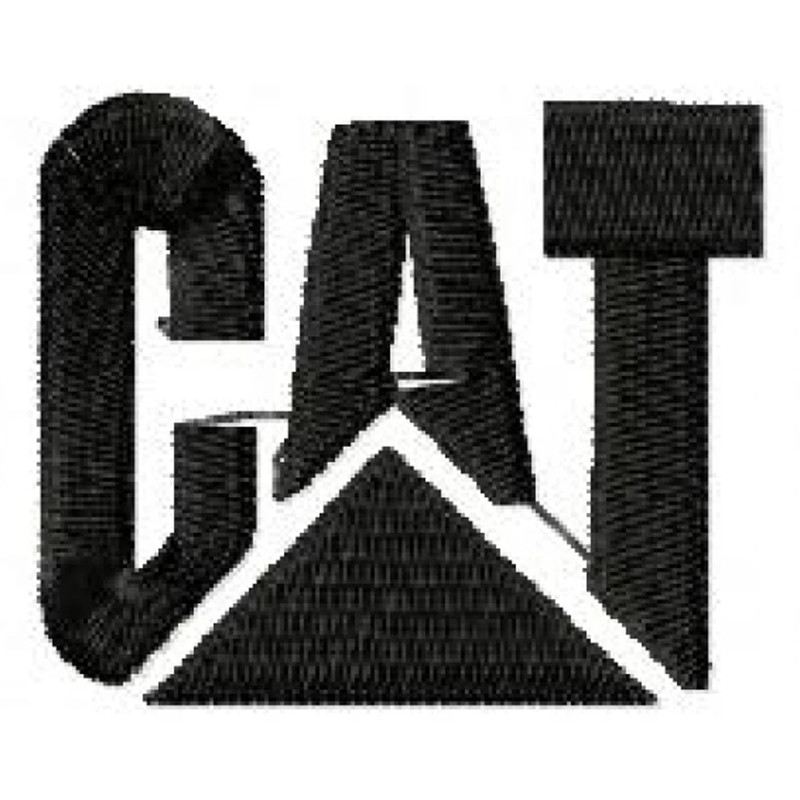 Cat logo embroidery design