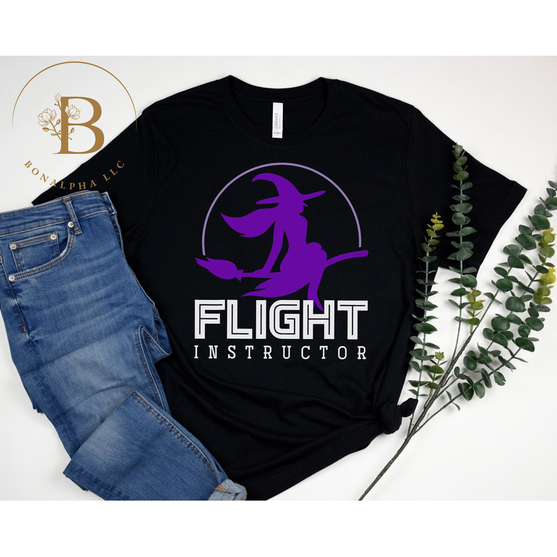 Flight Instructor Witch T-Shirt, Witch Halloween Shirt, Halloween Party Shirt, Halloween Shirt Gift For Women.jpg