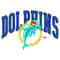 Dolphins embroidery design