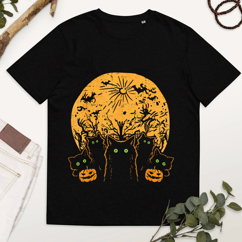 Black Cats Full Moon Halloween Animal Pet Men Women Kids, Black Cat Shirt, Halloween Black Cat Tee, Moon Halloween Shirt.jpg