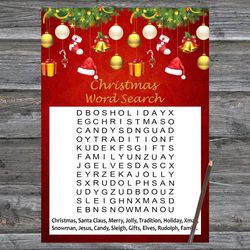 Christmas party games,Christmas Word Search Game Printable,Gold christmas toys Christmas Trivia Game Cards