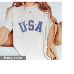 comfort colors retro star usa graphic tee, retro usa comfort color shirt, comfort colors 4th of july graphic tee, star a