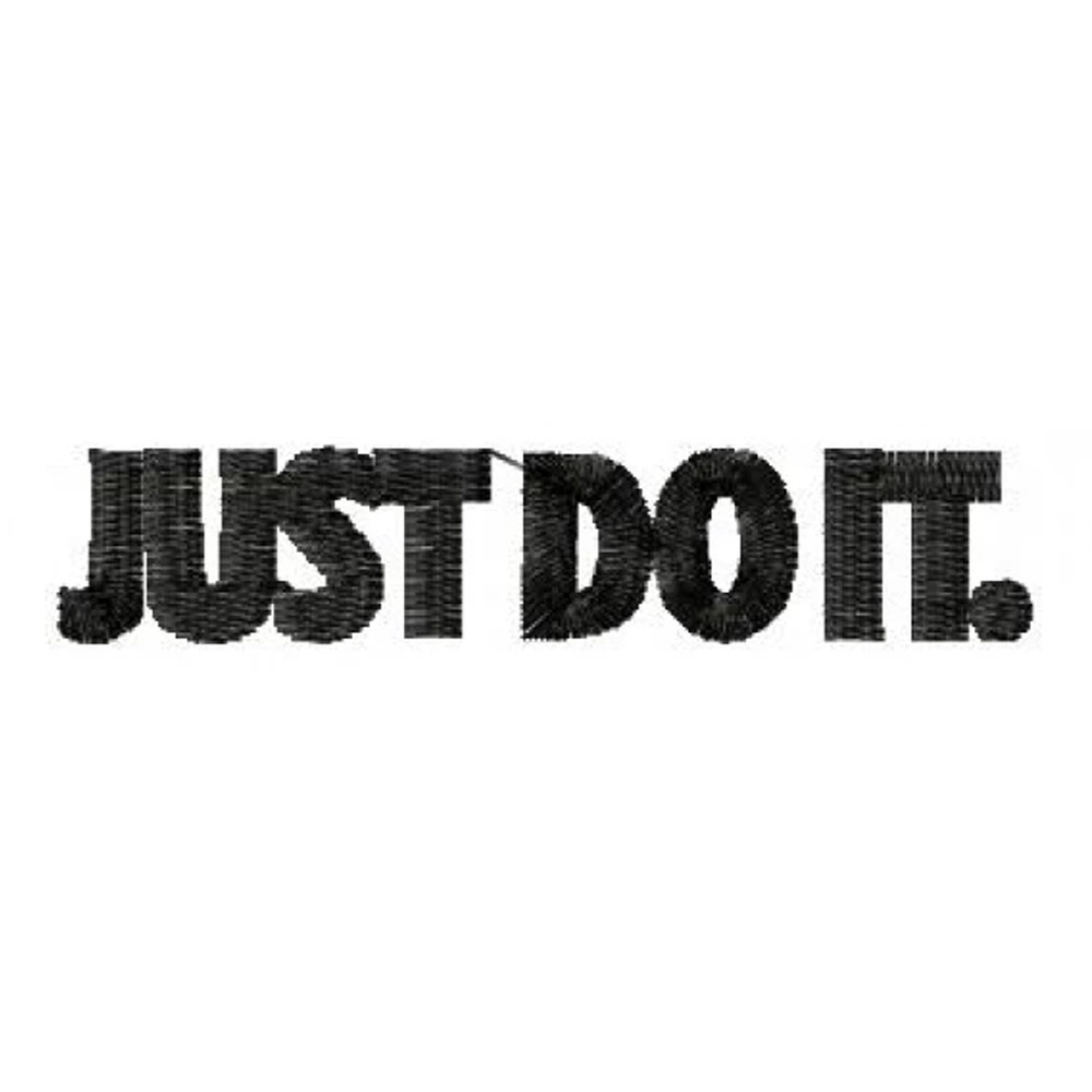 Just do it embroidery design