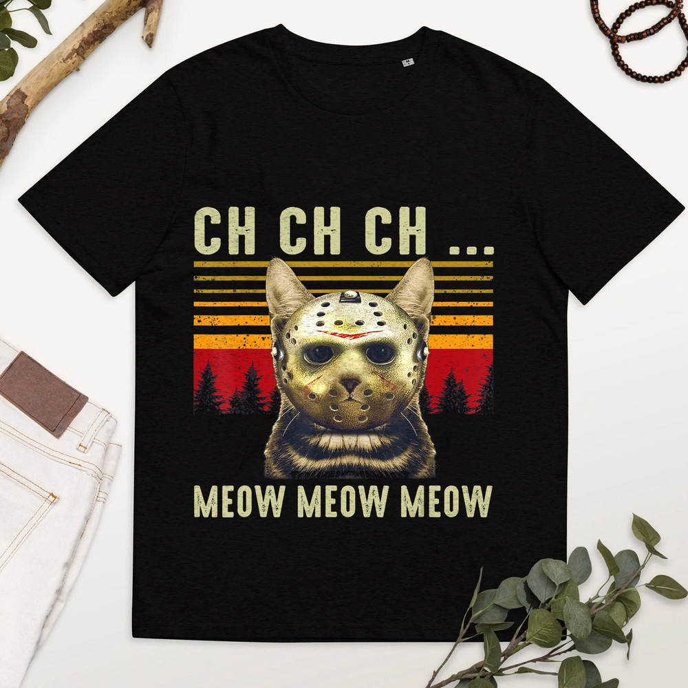 Meow Meow Scary Friday Costume Halloween Cat, Halloween Costume, Scary Cat Halloween Shirt, , Halloween Cat Shirt, Meow Meow Meow-1.jpg