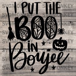 Put the Boo in Boujee SVG, Halloween SVG, Witch Svg, Ghost, Witch Shirt  SVG, PNG, DXF, EPS