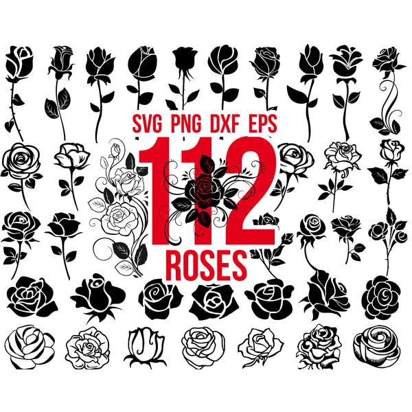 Trailing Roses Svg ROSE SVG Bundle, Roses Svg, Rose Clipart, Flower Svg, Roses - Inspire ...