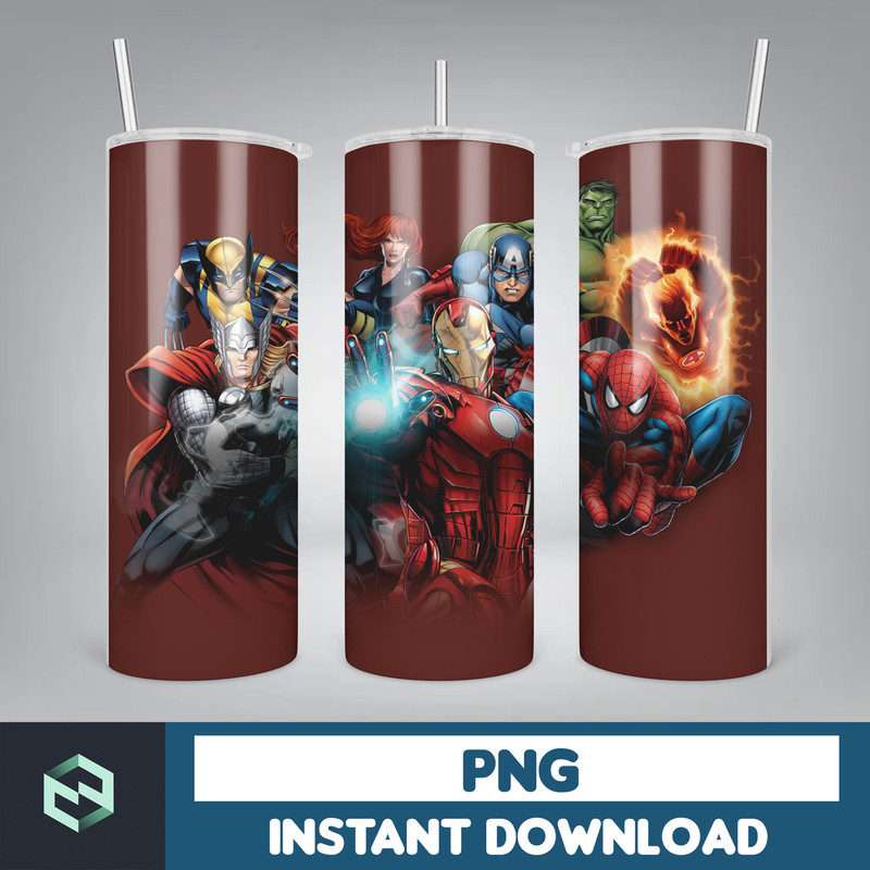 Marvels Tumbler Wrap, 20 oz Marvel Heroes Tumbler Skinny, Superheros Tumbler Wrap, Spiderman Tumbler, Avengers Tumbler (1).jpg