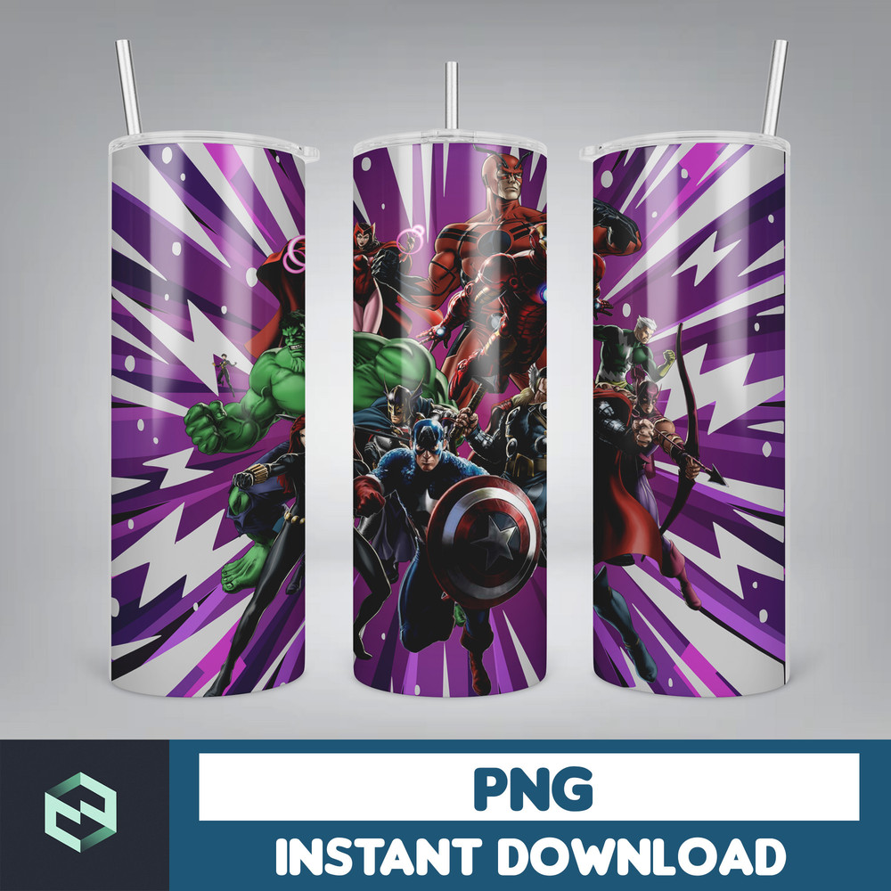 Marvels Tumbler Wrap, 20 oz Marvel Heroes Tumbler Skinny, Superheros Tumbler Wrap, Spiderman Tumbler, Avengers Tumbler (18).jpg