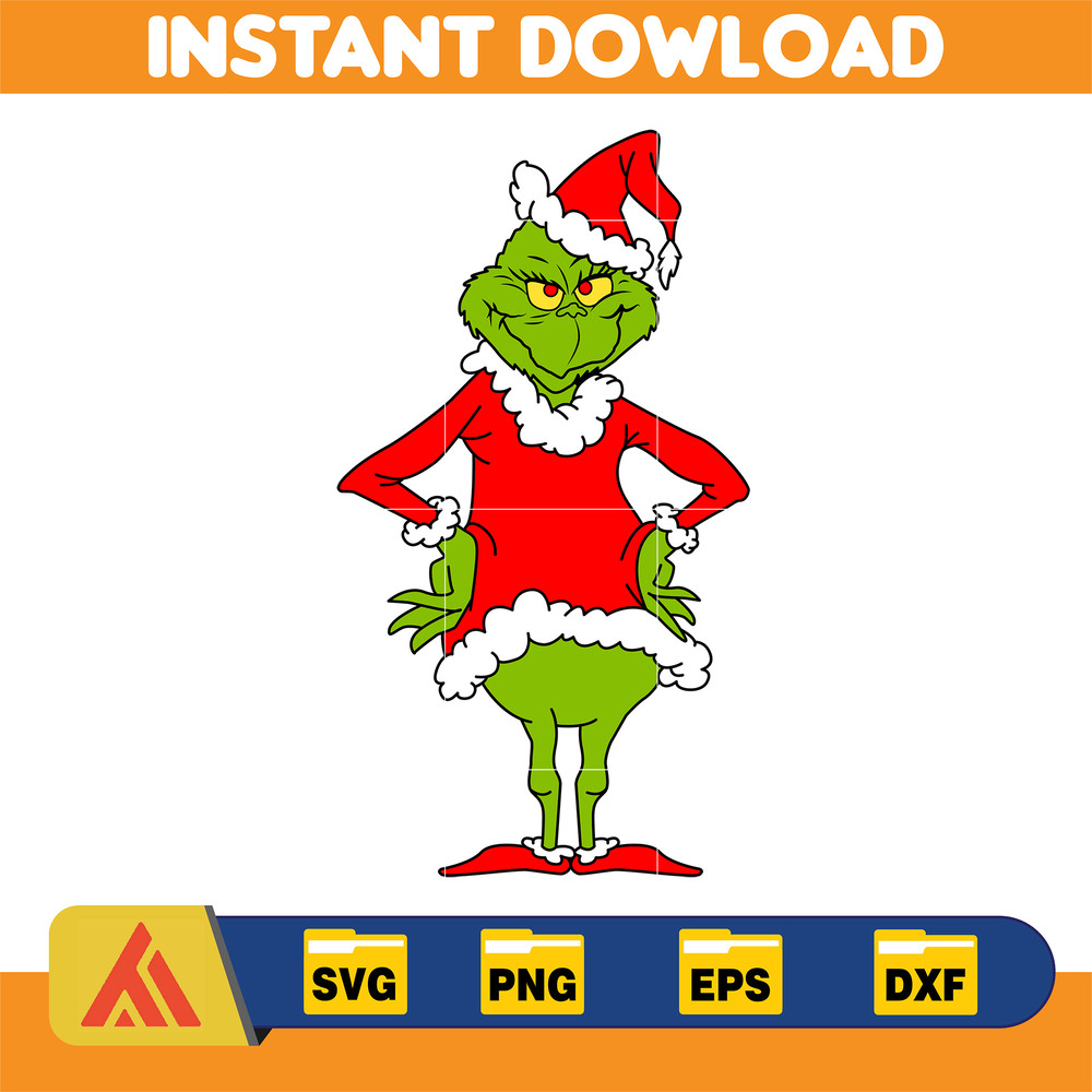 Grinch SVG, Grinch Christmas Svg, Grinch Face Svg, Grinch Hand Svg, Clipart Cricut Vector Cut File, Instant Download (361).jpg