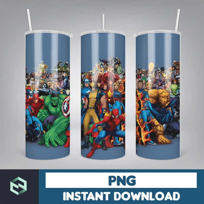 Marvels Tumbler Wrap, 20 oz Marvel Heroes Tumbler Skinny, Superheros Tumbler Wrap, Spiderman Tumbler, Avengers Tumbler (3).jpg