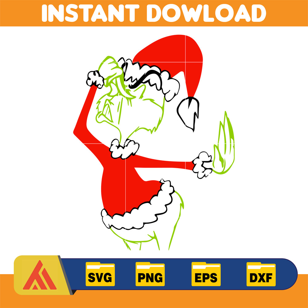 Grinch SVG, Grinch Christmas Svg, Grinch Face Svg, Grinch Hand Svg, Clipart Cricut Vector Cut File, Instant Download (387).jpg