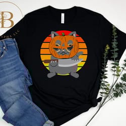 halloween cat pumpkin head t-shirt, black cat pumpkin halloween shirt, cat lover shirt, black cat shirt, halloween cat s