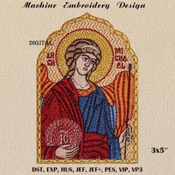 Archangel Michael 3x5 machine embroidery design