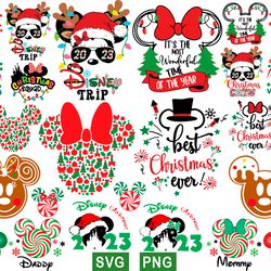disney mickey christmas svg bundle