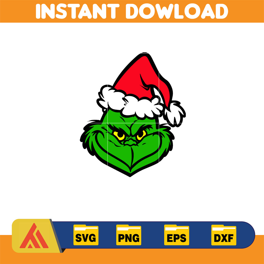 Grinch SVG, Grinch Christmas Svg, Grinch Face Svg, Grinch Hand Svg, Clipart Cricut Vector Cut File, Instant Download (434).jpg