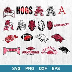 Arkansas Razorbacks Bundle Svg, Arkansas Razorbacks Logo Svg, Razorbacks Svg, NCAA Svg, Png Dxf Eps Digital FIle