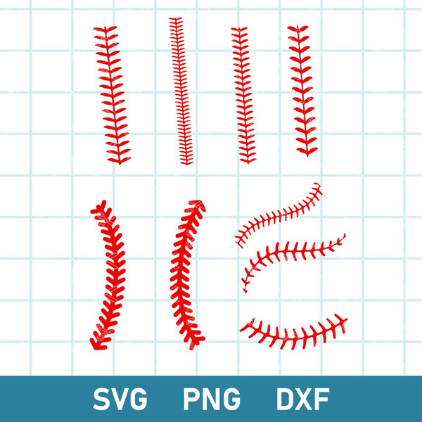 Baseball Stitches Svg, Baseball Laces Svg, Softball Lace Svg, Softball Svg, Baseball Svg, Png Dxf Eps File.jpg
