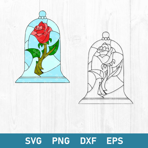 Beauty And The Best Rose Svg, Enchanted Rose Svg, Belle Rose Svg, Disney Svg, Png Dxf Eps Digital File.jpg