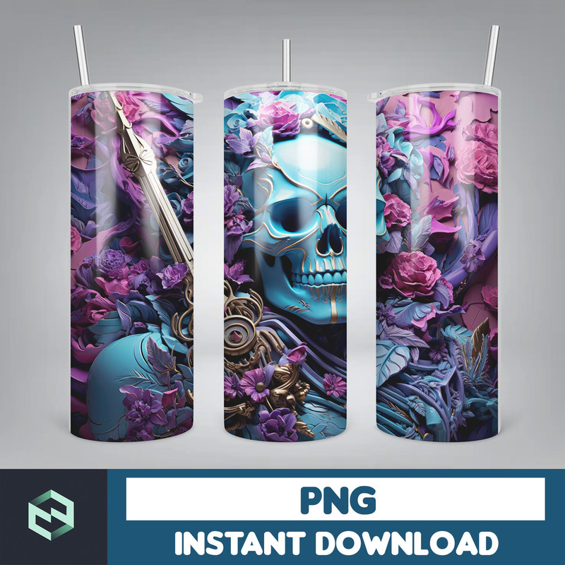 Halloween Tumbler Wrap, 20 oz Skinny Tumbler Sublimation Design, Straight Tumbler Wrap PNG, Spooky Fall PNG (10).jpg