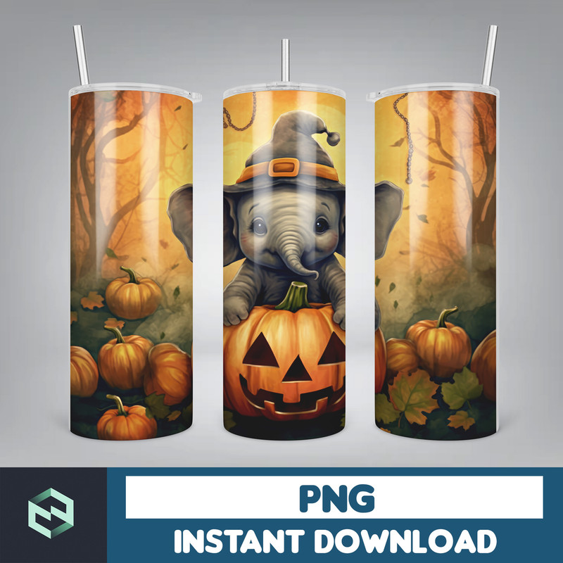 Halloween Tumbler Wrap, 20 oz Skinny Tumbler Sublimation Design, Straight Tumbler Wrap PNG, Spooky Fall PNG (11).jpg