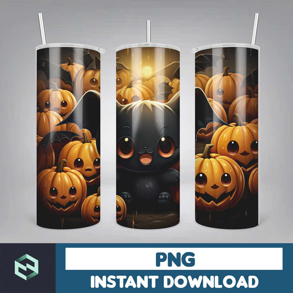 Halloween Tumbler Wrap, 20 oz Skinny Tumbler Sublimation Design, Straight Tumbler Wrap PNG, Spooky Fall PNG (15).jpg