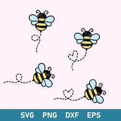 Bee Honey Heart Bundle Svg, Bee Honey Svg, Bee Heart Svg, Png Dxf Eps Digital File