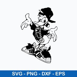 cool daffy duck svg, duck svg, animal svg, png dxf eps file