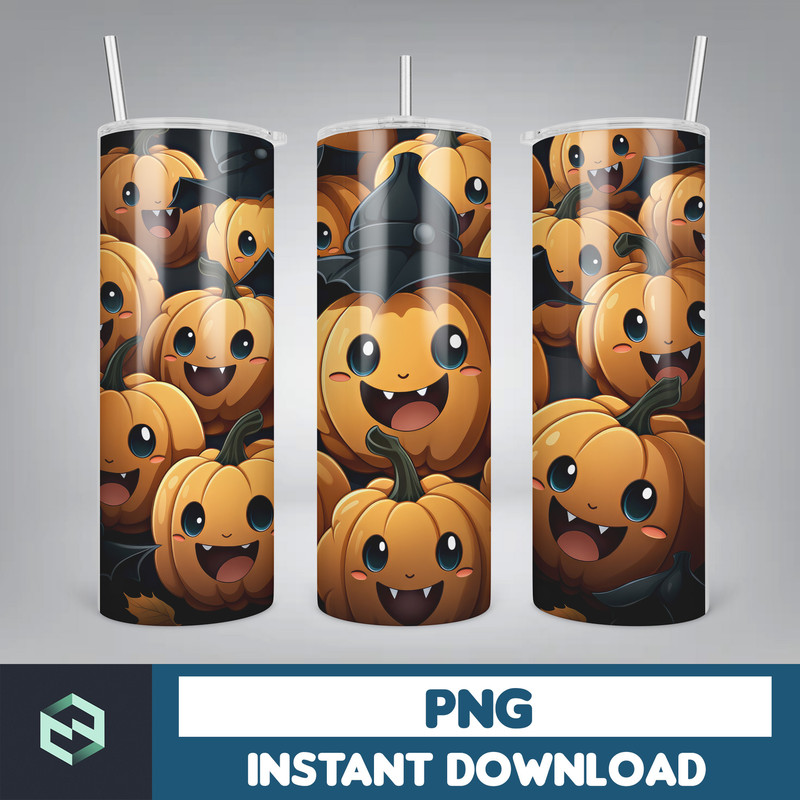 Halloween Tumbler Wrap, 20 oz Skinny Tumbler Sublimation Design, Straight Tumbler Wrap PNG, Spooky Fall PNG (17).jpg
