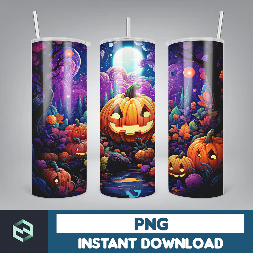 Halloween Tumbler Wrap, 20 oz Skinny Tumbler Sublimation Design, Straight Tumbler Wrap PNG, Spooky Fall PNG (21).jpg
