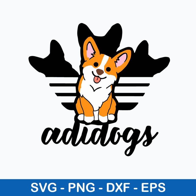 Corgi Adidogs Svg, Adidas Svg, Dog Svg, Png Dxf Eps File.jpeg