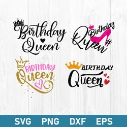 Birthday Queen Bundle Svg, Birthday Queen Svg, Birthday Queen Cricut Svg, Png Dxf Eps Digital File