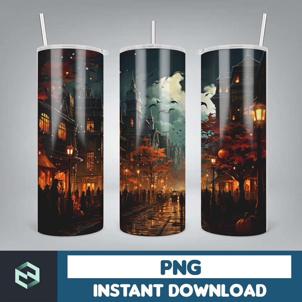 Halloween Tumbler Wrap, 20 oz Skinny Tumbler Sublimation Design, Straight Tumbler Wrap PNG, Spooky Fall PNG (23).jpg