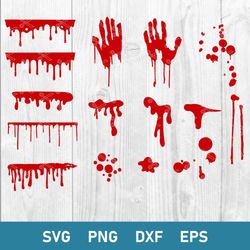 Blood Splatter Bundle Svg, Blood Splatter Svg, Blood Splatter Halloween Svg, Png Dxf Eps File