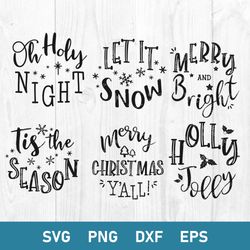 Bundle Christmas Ornament Svg, Ornament Svg, Merry Christmas Svg, Png Dxf Eps File