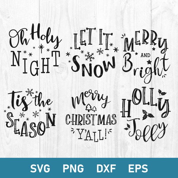 Bundle Christmas Ornament Svg, Ornament Svg, Merry Christmas Svg, Png Dxf Eps File.jpg
