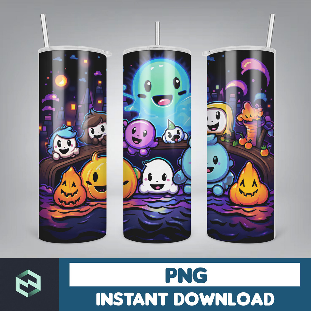 Halloween Tumbler Wrap, 20 oz Skinny Tumbler Sublimation Design, Straight Tumbler Wrap PNG, Spooky Fall PNG (53).jpg