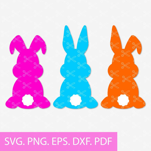 Bunny Bundle Svg, Bunny Easter Svg, Bunny Svg, Rabbit Svg, Png Dxf Eps Digital File.jpg