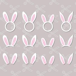 Bunny Ears Bundle Svg, Bunny Ears Svg, Bunny Svg, Rabbit Svg, Png Dxf Eps File