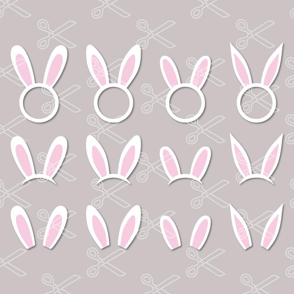 Bunny Ears Bundle Svg, Bunny Ears Svg, Bunny Svg, Rabbit Svg, Png Dxf Eps File.jpg