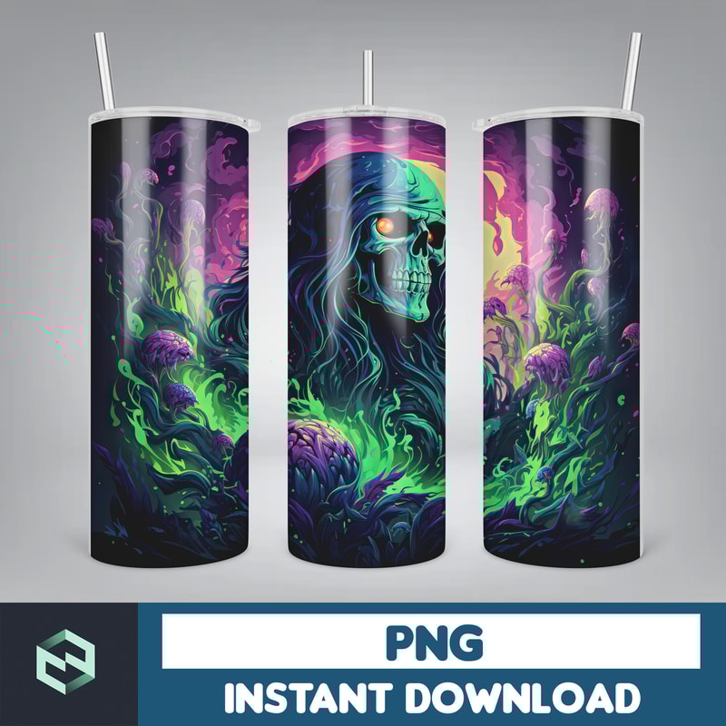 Halloween Tumbler Wrap, 20 oz Skinny Tumbler Sublimation Design, Straight Tumbler Wrap PNG, Spooky Fall PNG (70).jpg