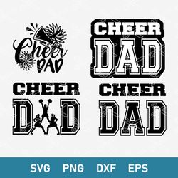 Cheer Dad Bundle Svg, Cheer Dad Svg, Cheerleadeader Svg, Png Dxf Eps Digital File