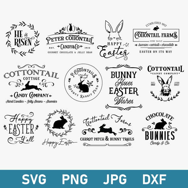Easter Bunny Svg, Easter Svg, Bunny Quotes Svg, Png Dxf Jpg Digital File.jpg