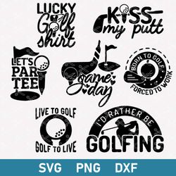 Golf Bundle Svg, Golf Svg, Golf Player Svg, Golf Quotes Svg, Golfing Svg, Png Dxf Digital File