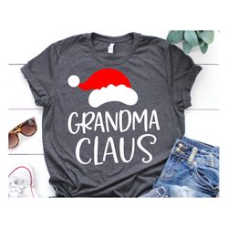 grandma christmas svg, grandma claus svg, christmas svg, santa hat, christmas shirt svg, nana svg, funny svg cut files f