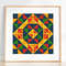 modern geometric cross stitch pattern