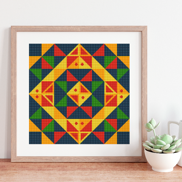 patchwork cross stitch pattern