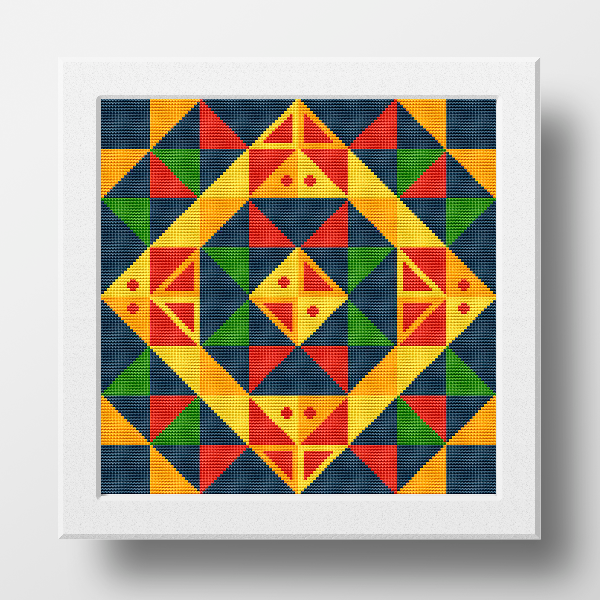 counted cross stitch pattern geometrical