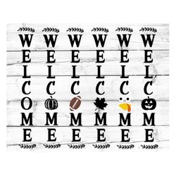welcome porch sign svg, welcome bundle svg, vertical sign svg, welcome fall bundle, welcome to our home svg, cut files f